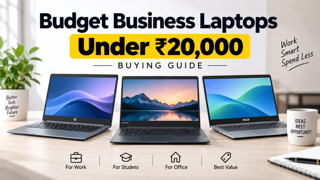 Budget Business Laptops Under ₹20,000: Buying Guide