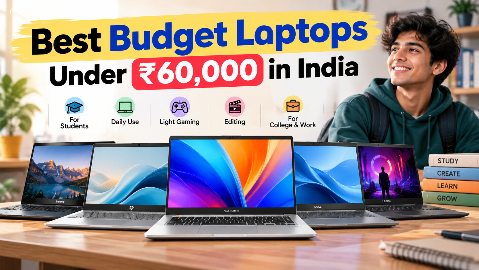 Best Budget Laptops under ₹ 60000